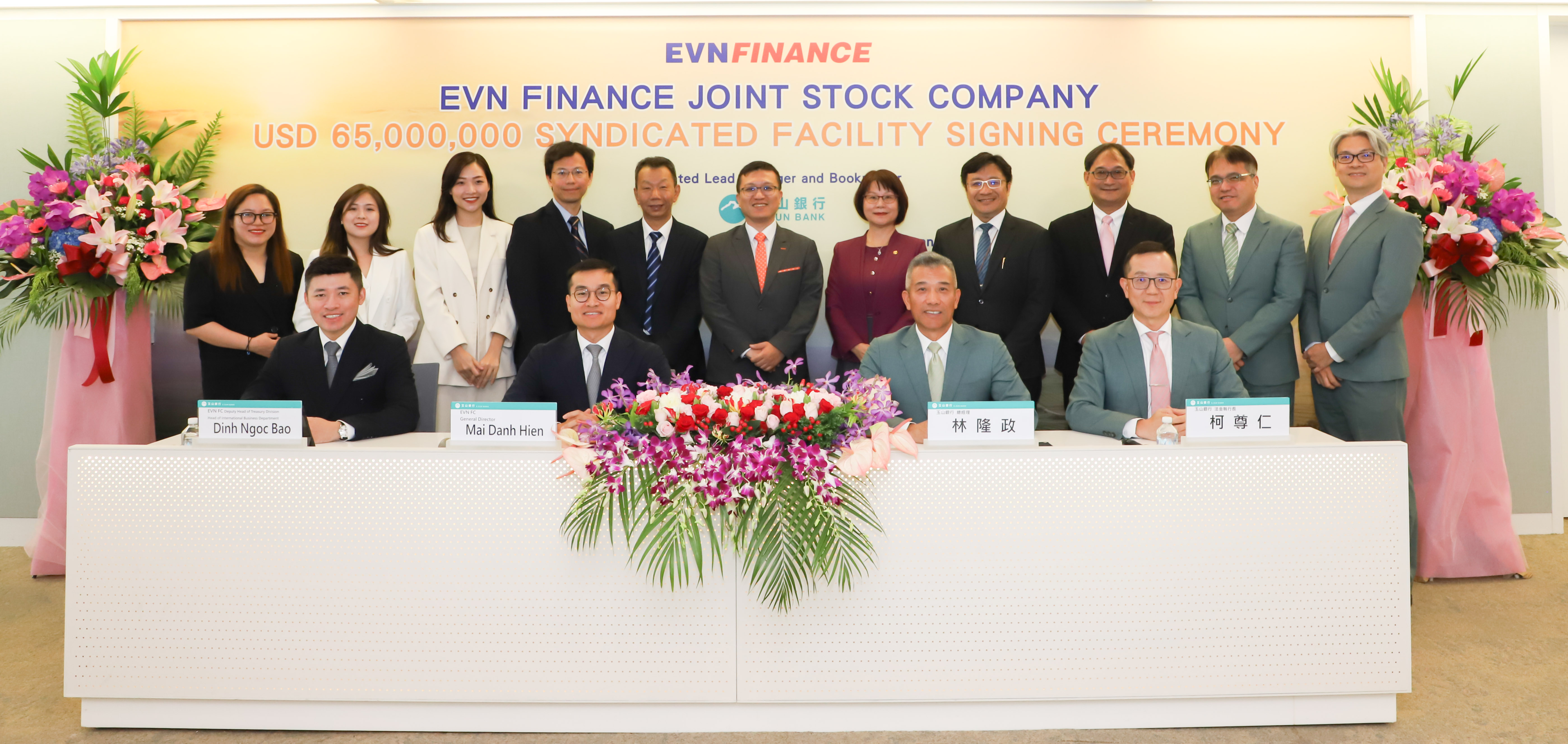 EVNFinance ký kết thành công gói vay hợp vốn với 6 ngân hàng hàng đầu Đài Loan