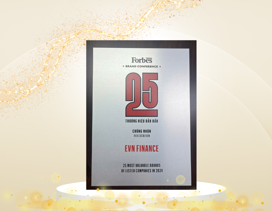 EVNFinance lọt Top 25 Thương hiệu dẫn đầu do Forbes bình chọn